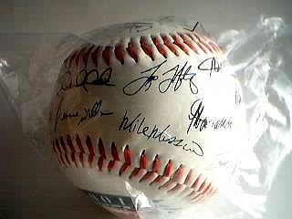Major League Baseball - New York Yankee Autographed Baseball