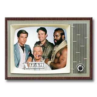 Television from the 1980's Collectibles - Mr. T and The A Team Metal TV Fridge Magnet