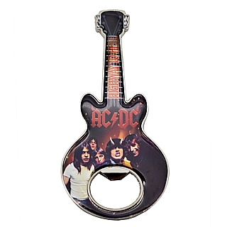 Rock and Roll Collectibles - AC/DC Highway to Hell Guitar Shaped  Metal Bottle Opener