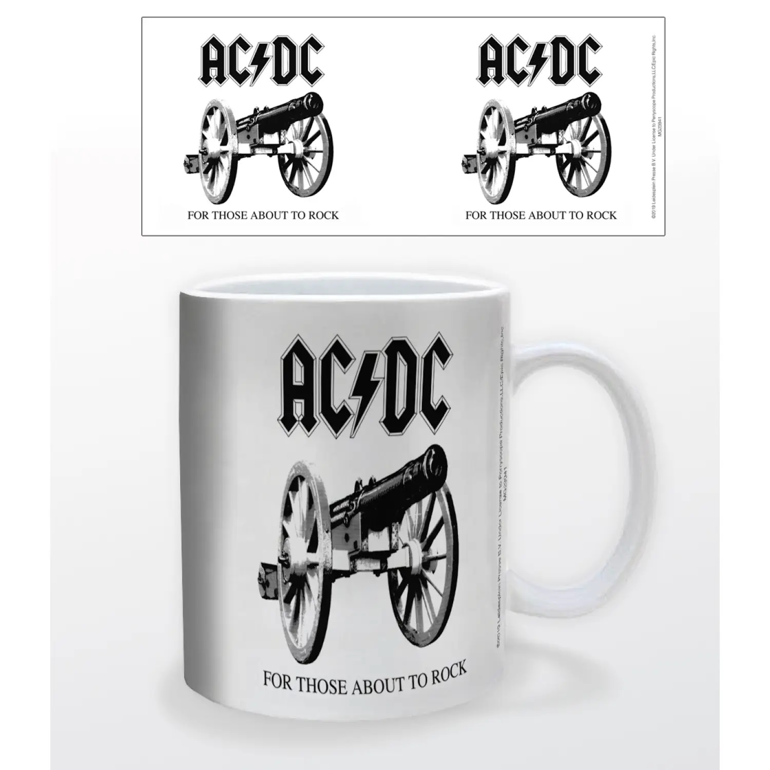 Rock and Roll Collectibles - AC/DC Heavy Metal For Those About To Rock Veramic Coffee Mug