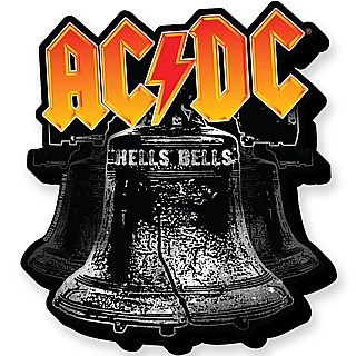 Rock and Roll Collectibles - AC/DC Hells Bells Chunky Wooden Magnet