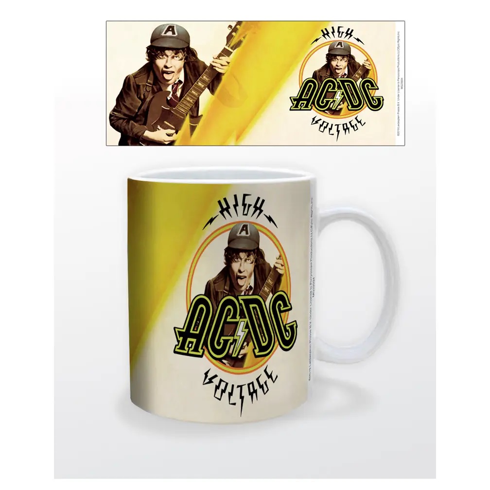 Rock and Roll Collectibles - AC/DC Heavy Metal High Voltage Ceramic Coffee Mug
