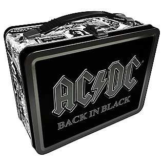 Rock and Roll Collectibles - AC/DC Back in Black Metal Lunchbox Tote
