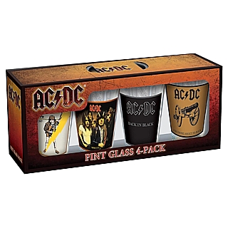 Rock and Roll Collectibles - AC/DC Classic Covers Set of 4 Pint Glasses
