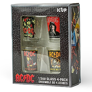Rock and Roll Collectibles - AC/DC Icons Set of 4 Shot Glasses