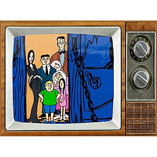 Classic Cartoons Collectibles - Addams Family Metal TV Magnet