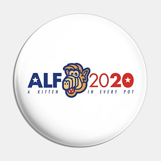 Television Characters Collectibles - ALF 2020 Metal Pinback Button