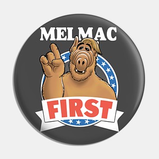 Television Characters Collectibles - ALF - Alien Life Form - Melmac First Pinback Button