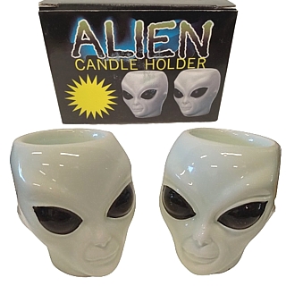 Space Collectibles - Alien Candle Holders