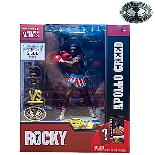 Apollo Creed McFarlane Movie Maniacs Action Figure CHASE Variant with Light Blue Trim on Trunks