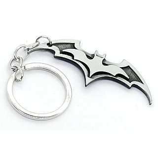 DC Comics and Movies Collectibles Batman Black and Silver Metal Keychain