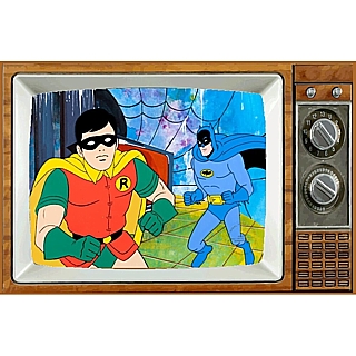Batman and Robin Metal TV Magnet