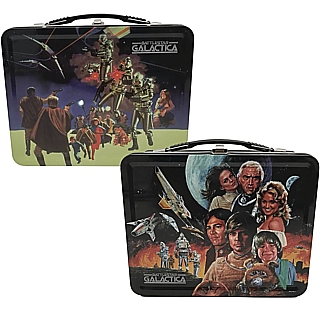 Sci-Fi Television Character Collectibles - Battlestar Galactica Metal Tin Tote Lunchbox