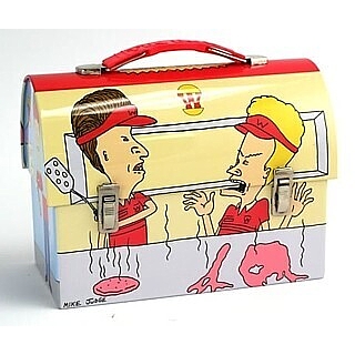 MTV's Beavis and Butthead Collectibles - Beavis and Butthead Burger World Metal Dome Lunch box