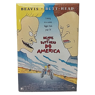 Television and Movies from the 1990's Collectibles - Beavis and Butt-head Do America Movie Poster Magnet