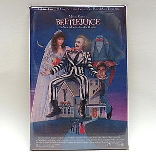 Movie Character Collectibles - Beetlejuice Movie Poster Metal Magnet