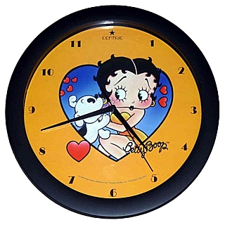 Cartoon and Comic Strip Character Collectibles - Betty Boop and Pudgy Clock