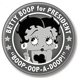 Classic Comic Strip Collectibles - Betty Boop for President Pinback Button