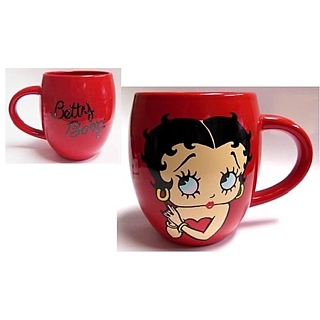 Cartoon and Comic Strip Character Collectibles - Betty Boop Red 16 ounce Ceramic Mug