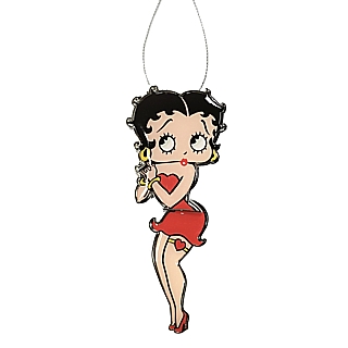 Cartoon and Comic Strip Character Collectibles - Betty Boop in Red Dress (Classic Pose) Swinging Legs Ornament