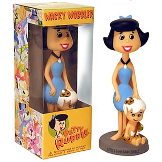 Flintstones Collectibles - Betty Rubble & Bam Bam Bobble Head Doll, Nodder