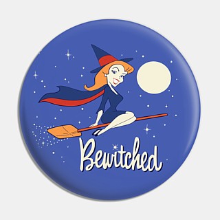 Television Show Collectibles from the 1970's - Bewitched - Samantha Pinback Button