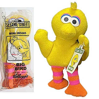 Sesame Street - Big Bird Mini Beans Kellogg's Mini Beanbag in Package