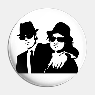 Television and Movies Characters Collectibles - Blues Brothers - John Belushi and Dan Akroyd Pinback Button