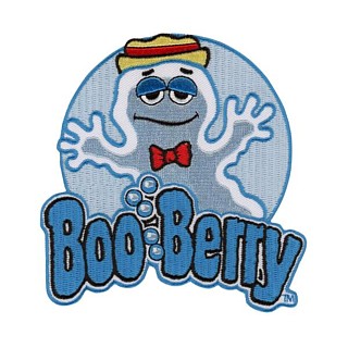 General Mills Cereal Collectibles -  Monster Cereals Boo Berry Iron-On Embroidered Patch