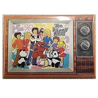 Television from the 1970's Collectibles - Brady Bunch - Brady Kids Metal TV Magnet