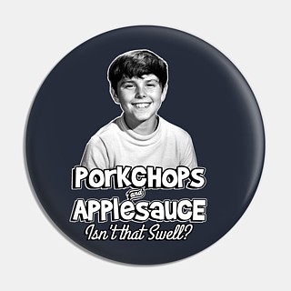 Television from the 1970's Collectibles - Brady Bunch - Peter Brady Porkchops and Applesauce Pinback Button