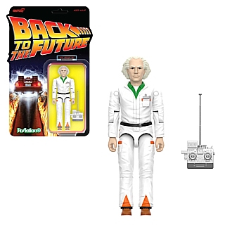 80's Movie Collectibles - Back to the Future Doc Brown '85 ReAction Figure with Transmitter