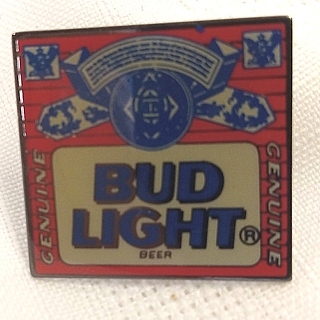 Anheuser-Busch Advertising Collectibles - Bud Light Metal Enamel Lapel Pinback Pin or Tie Tack