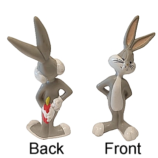 Cartoon Character Collectibles - Looney Tunes Bugs Bunny Dynamite Behind Back PVC Figure