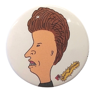 MTV's Beavis and Butthead Collectibles - Butthead pinback button