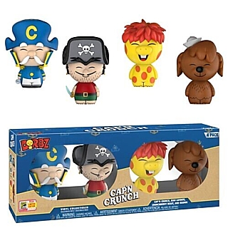 Advertising Collectibles - Quaker Oats Cap'n Crunch, Jean Lafoote, Crunchberry Beast, Seadog Dorbz Figures