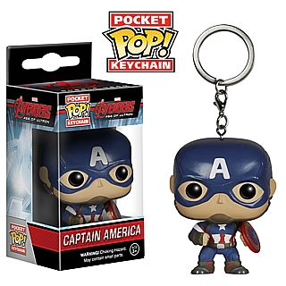 Super Hero Collectibles - Marvel Comics - Captain America Ultron Pocket Pop! Keychain
