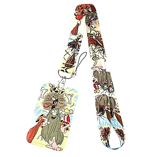 Hanna-Barbera Cartoon Collelctibles Captain Caveman Cloth Lanyard with Pouch and Metal Clip