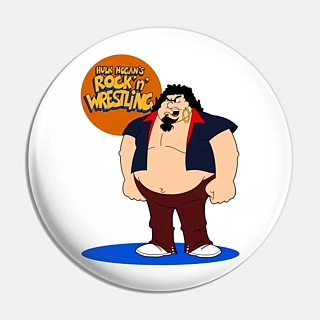 Pro Wrestling Collectibles - WWE / WWF World Wrestling Federation Captain Lou Albano Rock n Wrestling Pinback Button