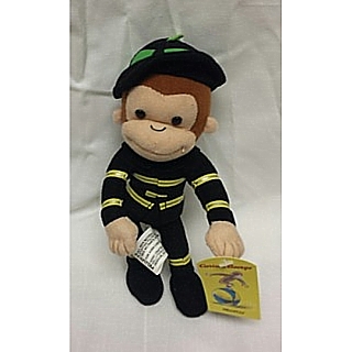 Television Character Collectibles - Curious George 11715FBB Fireman Plush Beanie