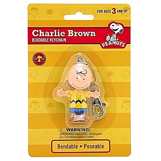 Snoopy and Peanuts Collectibles - Charlie Brown Bendy Keychain