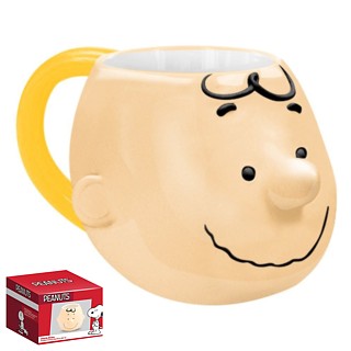 Snoopy and Peanuts Collectibles - Charlie Brown Sculpted Ceramic Mug