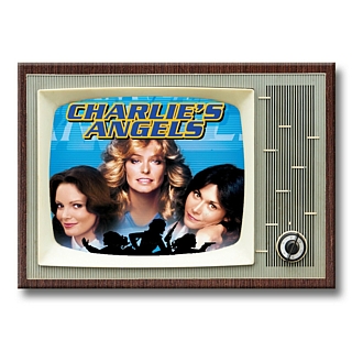 Television from the 1970's Collectibles - Charlie's Angels Metal TV Magnet