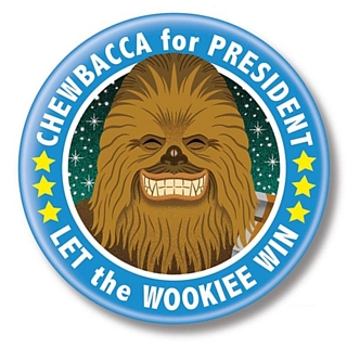 Star Wars Collectibles - Chewbacca for President Pinback Button