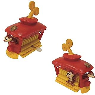 Disney Collectibles - Chip & Dale Windup Cable Car Figure