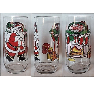Coca-Cola Collectibles - Coke Christmas Santa Glass