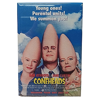 Television and Movies from the 1970's and 1980's Collectibles - The Coneheads Movie Metal TV Magnet