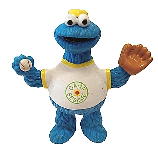 Sesame Street Collectibles - Cookie Monster Baseball Camp Sesame PVC Figure