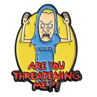 MTV's Beavis and Butt-head Collectibles - Cornholio Are You Threatening Me Metal Enamel Lapel Pin or Tie Tack