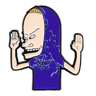 MTV Classic Cartoon Collelctibles Beavis and Butt-Head Cornholio Enamel Pin / Tie Tack